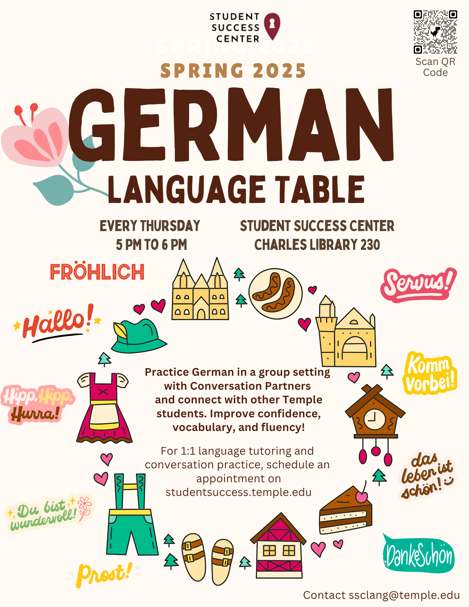 Spring 25 German Language Table