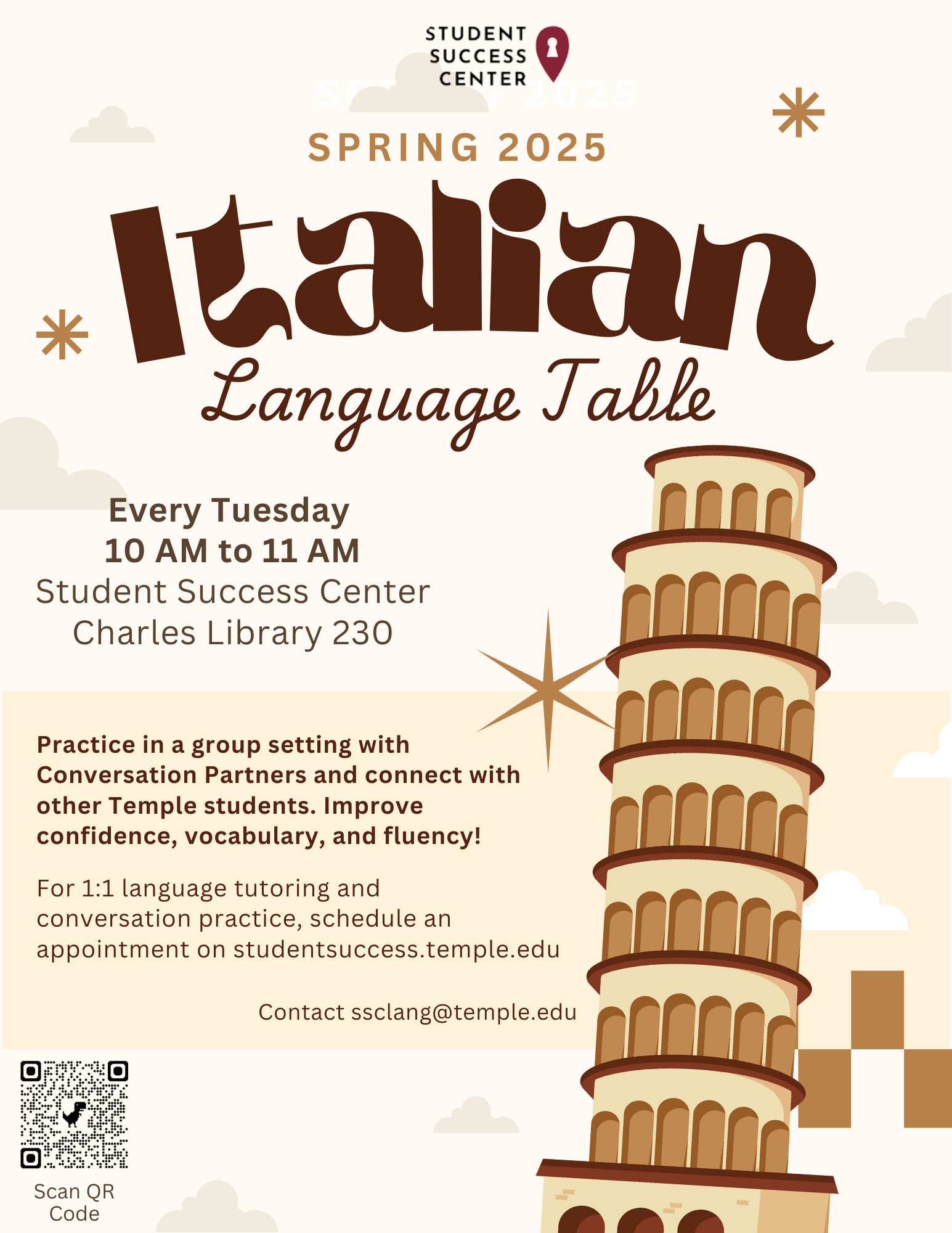 Spring 25 Italian Language Table