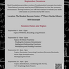 Schedule of Math Foundations sessions for September 2025